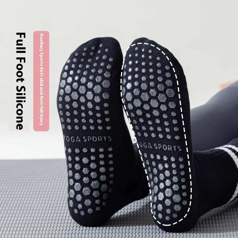 Yoga Women Mid-Calf Spring Summer Fitness Non-Slip Sole Floor Autumn Winter Long High Tube Sports Socks