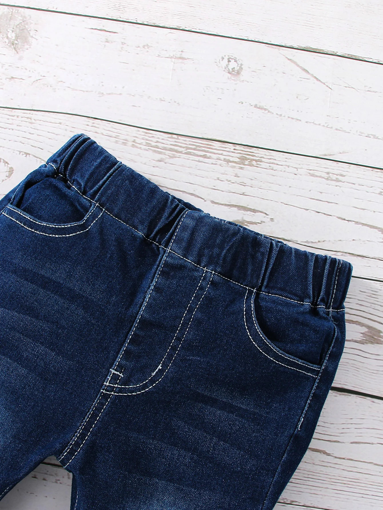 Girls Solid Flared Denim Pants With Bow Tie Regular Fit Casual Jeans For Cute And Smart Look Autumn Winter Spring 250528