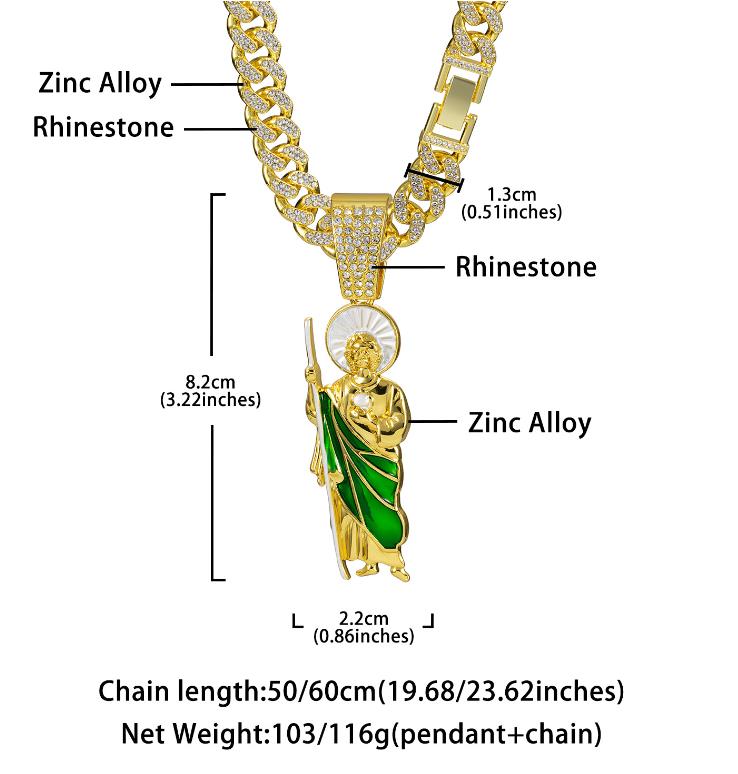 Classic Cuban Link Necklace: Exquisite Craftsmanship Tight Chain Links Suitable for Any Occasion
