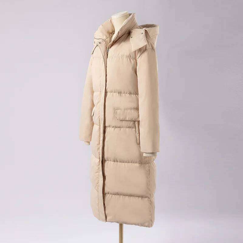 K1867L women's clothing winter 90% white Duck down coats Long hooded Puffer jackets Detachable cap