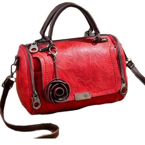 Luxury Brand Designer Bag New 2024 Spring Fashionable Flower Pendant Korean Edition Pillow Solid Color Crossbody Shoulder Bag