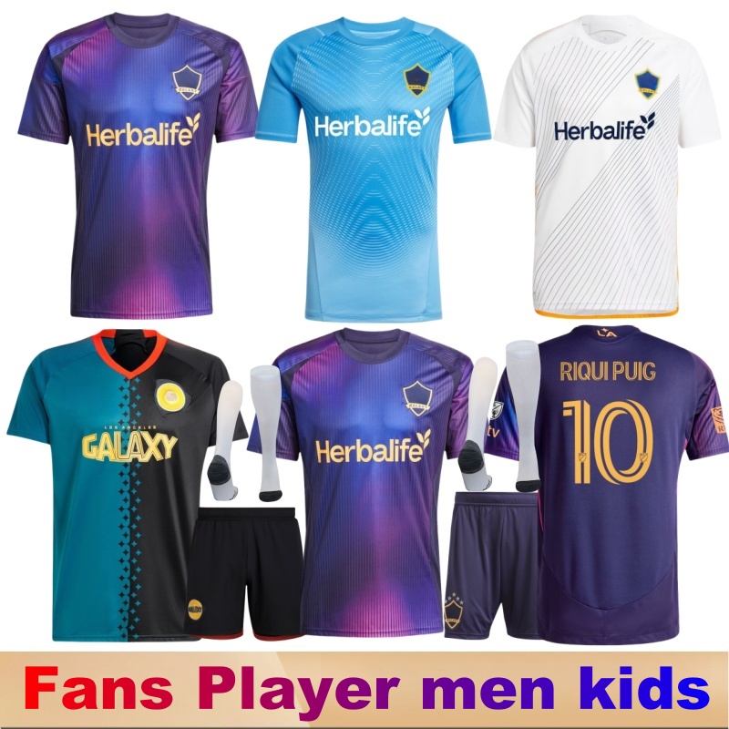 XXXL 4XL 24 25 26 LA Galaxy Soccer Jerseys Football Shirts 2024 2025 2026 BRUGMAN RIQUI PUIG GABRIEL PEC Goalkeeper Men Uniforms
