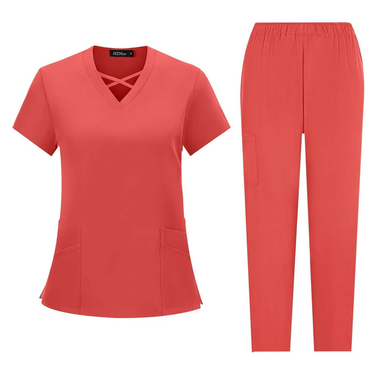 Hospital Scrubs Sets Nurse Accessories Medical Clothing for Women Work Uniforms Dental Clinic Beauty Sn Spa Workwear Overalls X250528