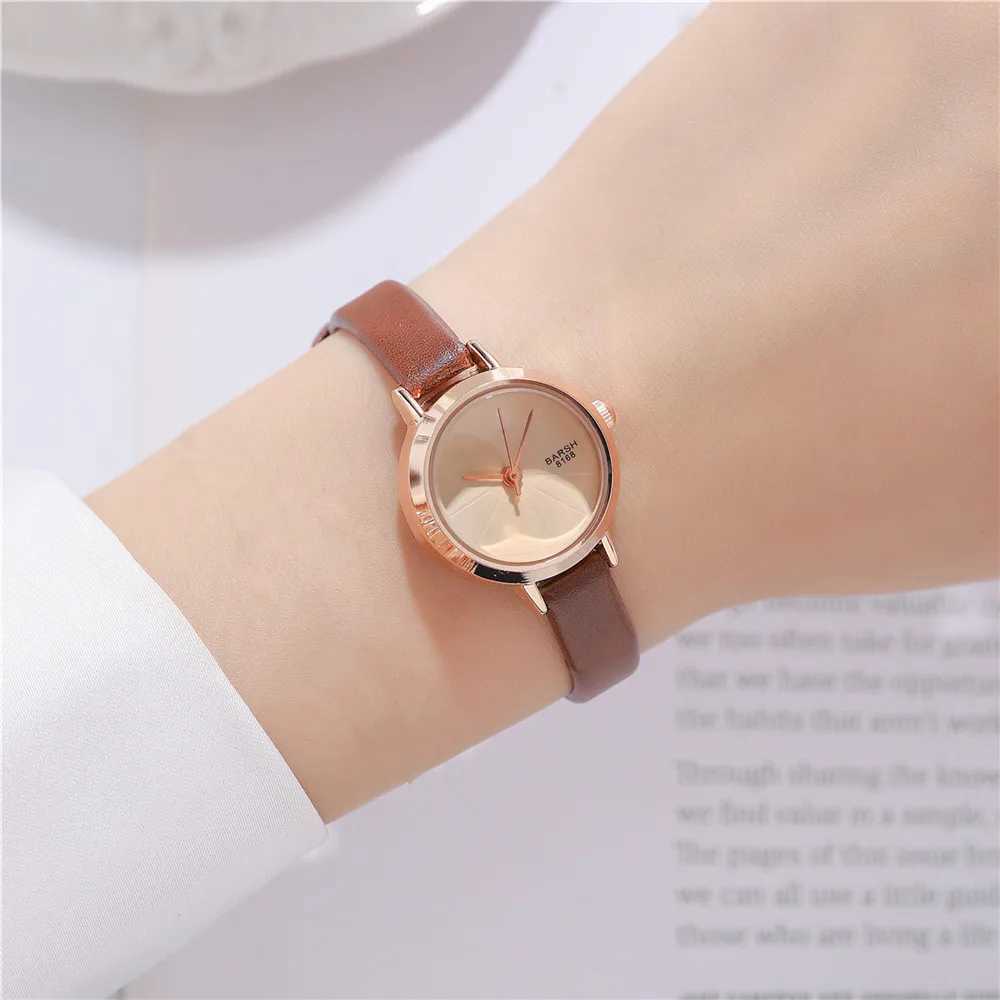 fashion slim leather lady quartz casual watch XJ250527