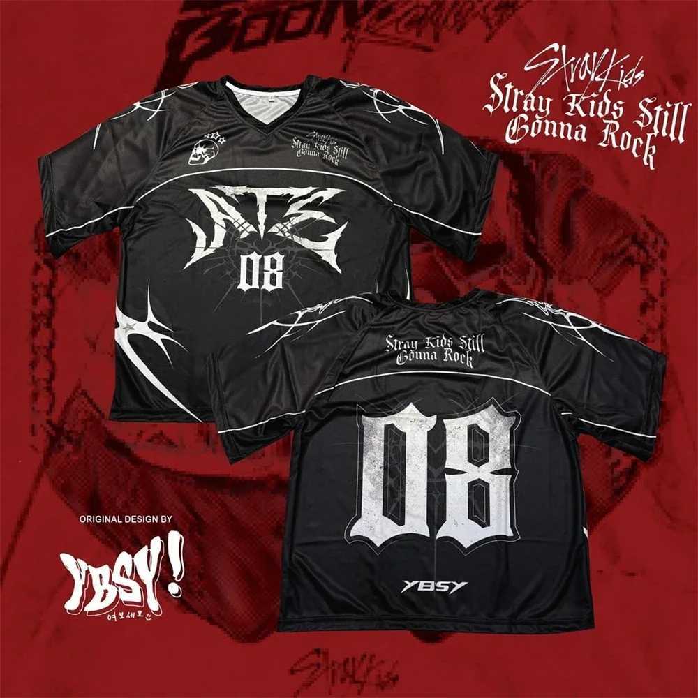 YBSY! STRAYKIDS JERSEY 2025 T-Shirt Men Hot Sale New Summer Women Short Slve Tops Shirts ChildrenC250418