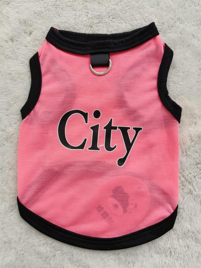 Pet clothing, cute letter printed vest