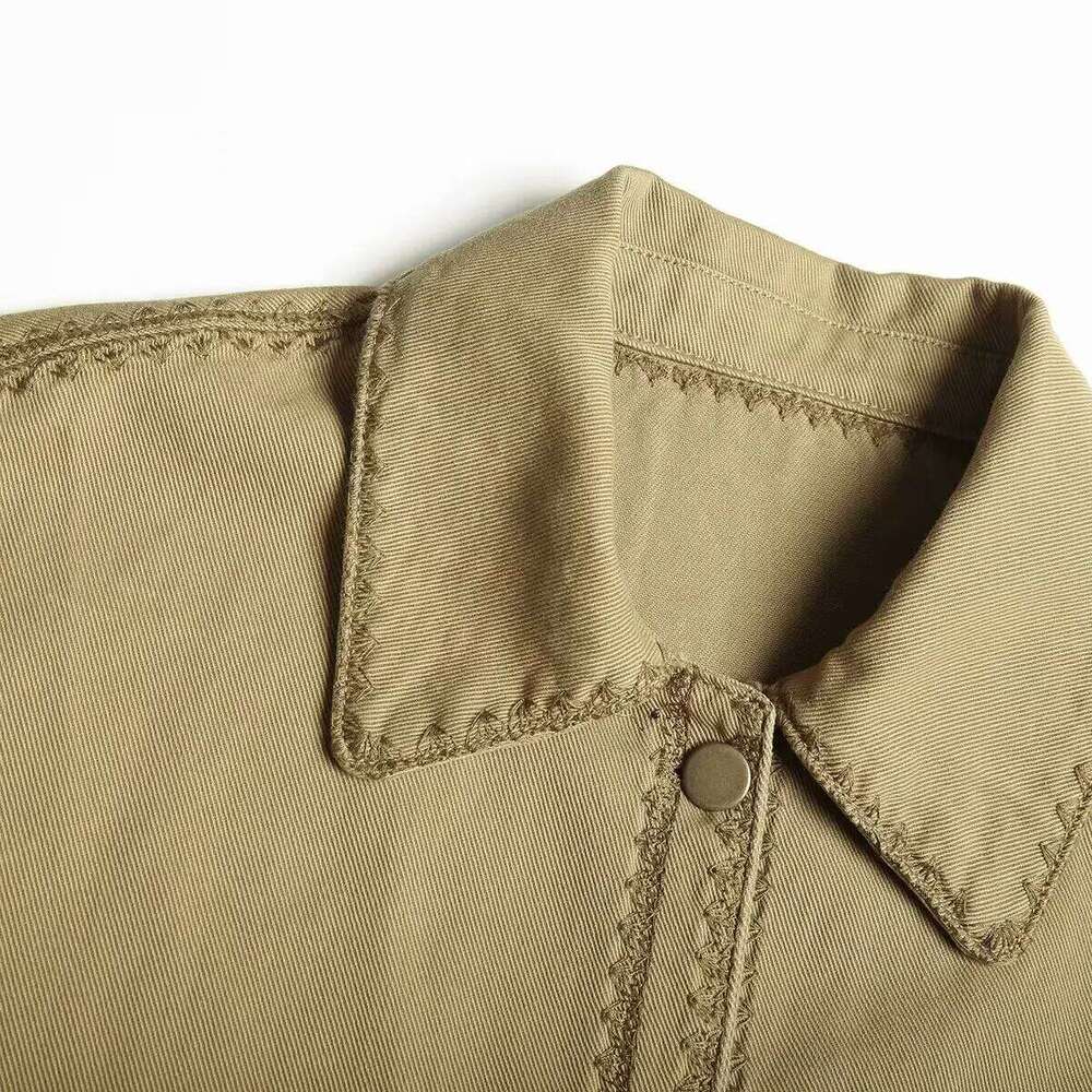 ZAR4 Summer New Women's Loose Casual Polo Collar Long Sleeve Versatile Fashion Shirt Coat