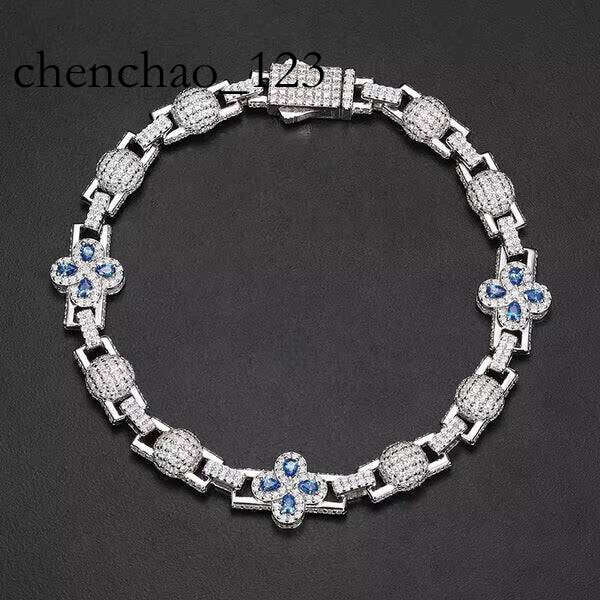 High Quality Classic Unisex For Sier Necklace Cuban Chain Moissanite Bracelet Hip Hop Jewelry Gift