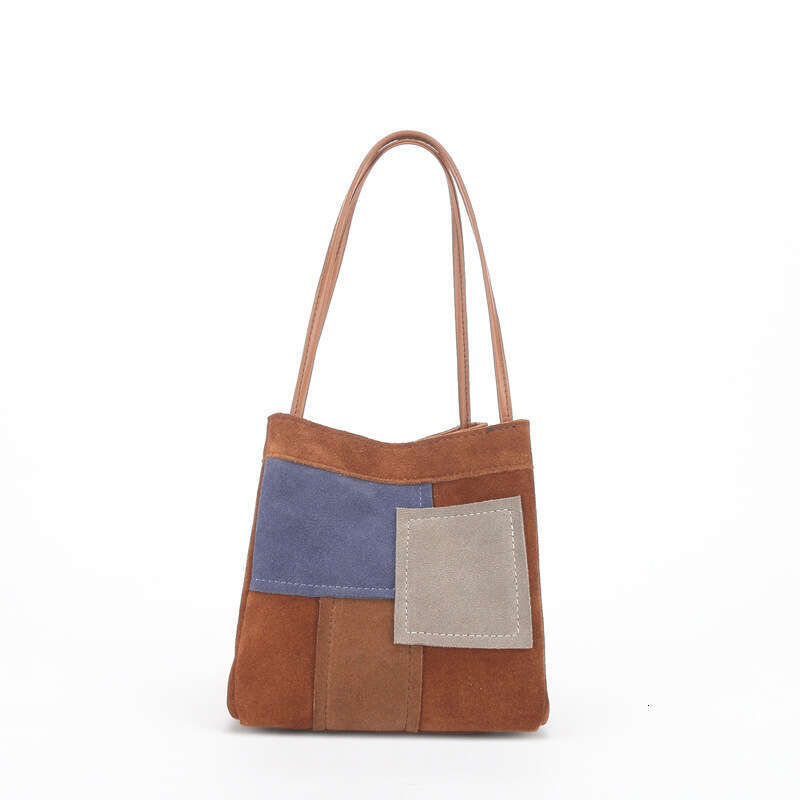 Matte Top Layer Cowhide Bucket High-end Niche Handbag Women's Bag New 2023