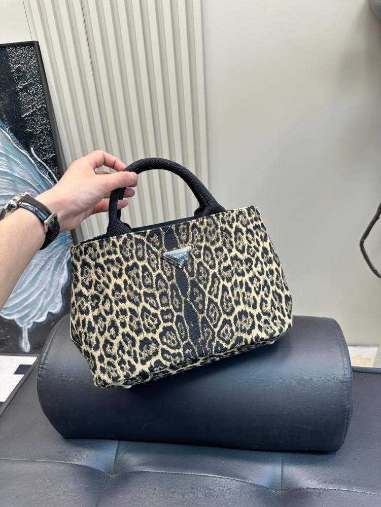 Denim leopard print tote bag handbag 2025 new large capacity shoulder bag crossbody bag women's bag