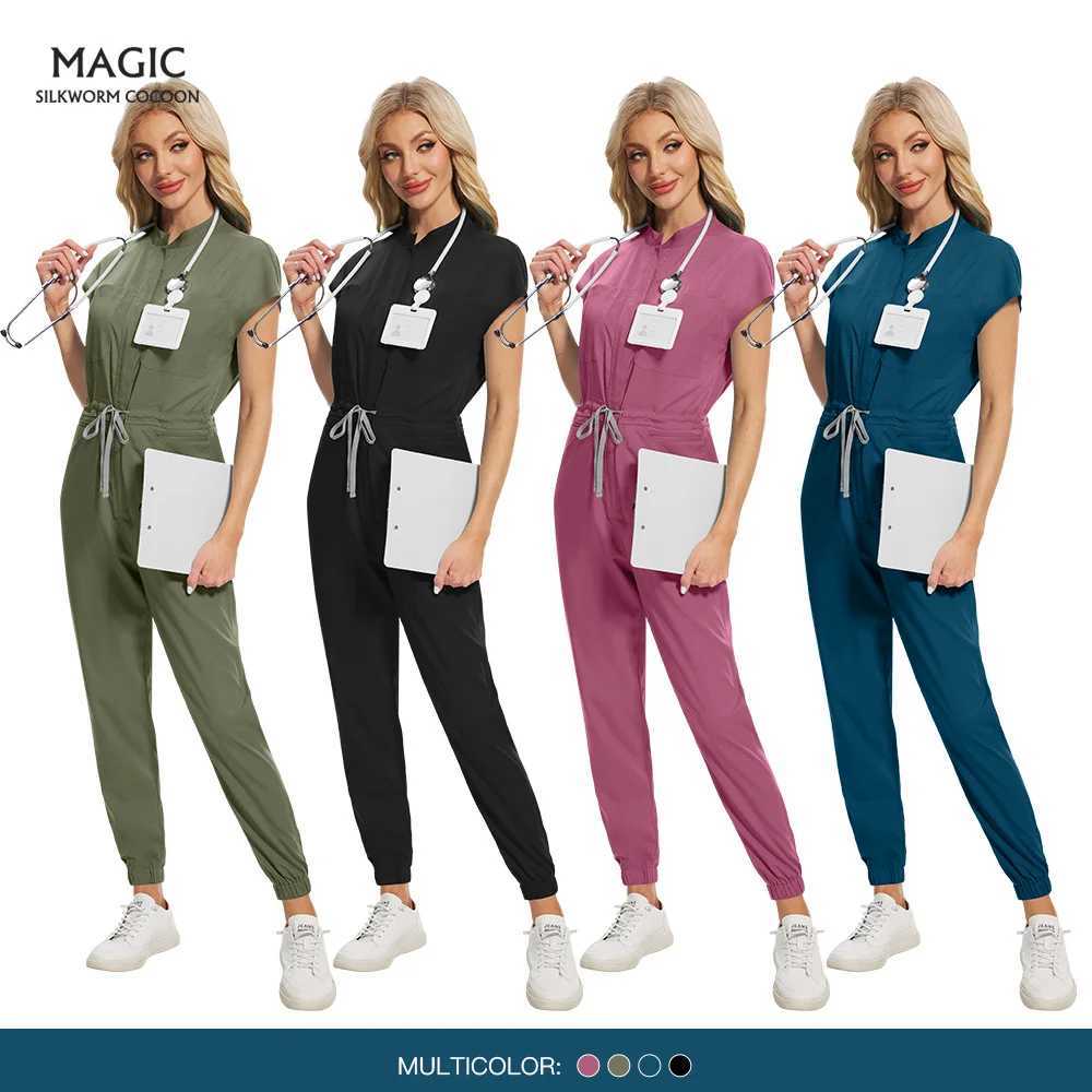 Scrubs Women Uniform Hospital Surgical Gowns Doctor Come Jumpsuit Healthcare Nursing Workwear Beauty Sn Aesthetic Uniforms X250528