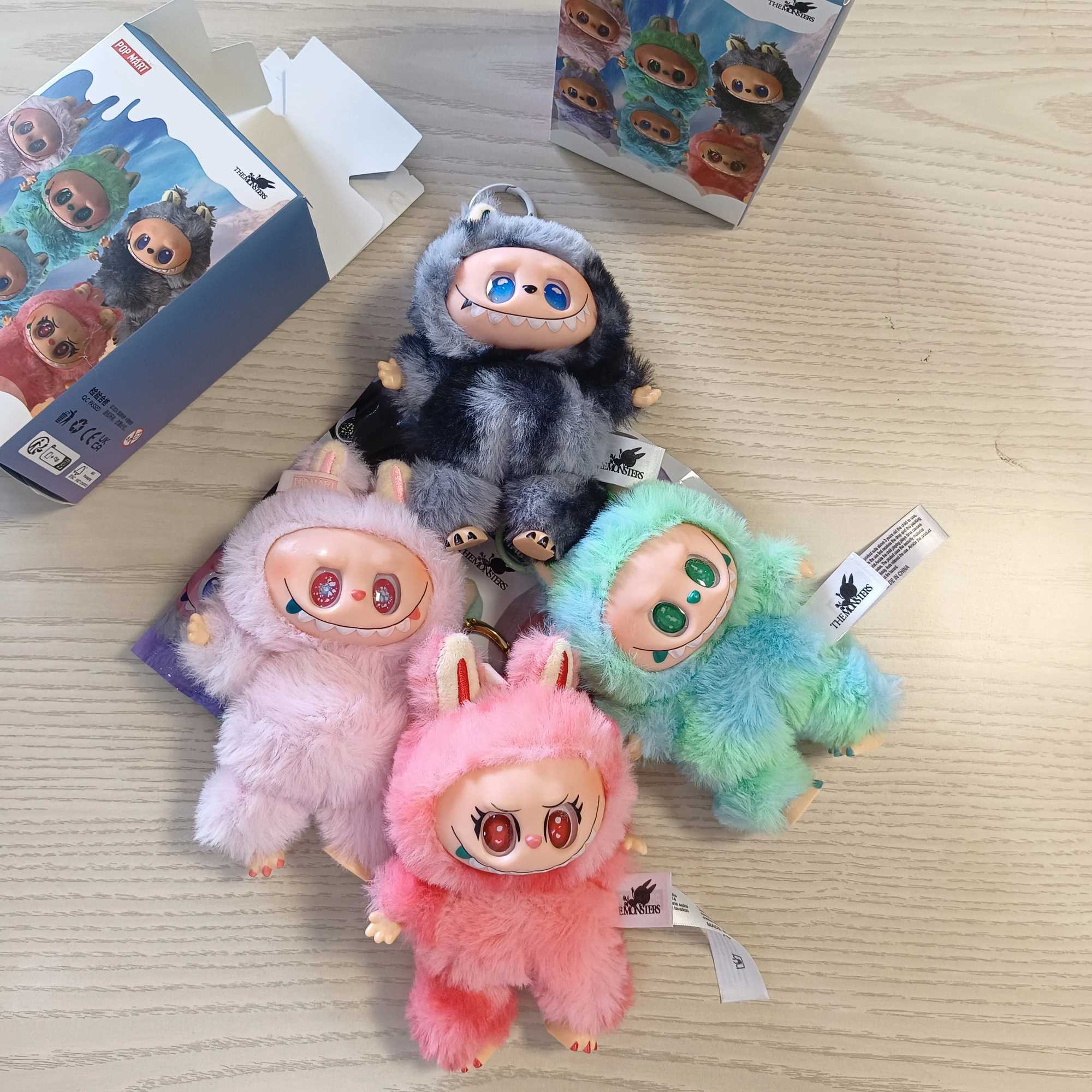 Labubu V3 15cm High Quality Series Vinyl Plush Pendant Blind Box Face Doll Action Figure Keychain Gift X250528