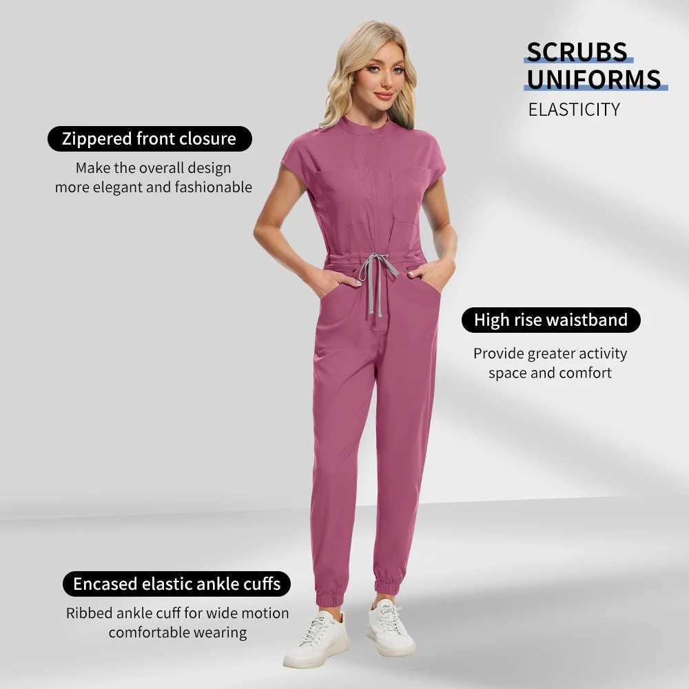 Surgical Jumpsuit Uniforms Nursing Uniforms High-quty Beautician Gowns Medical Workwear Pet Clinic Surgical Clothes X2505281