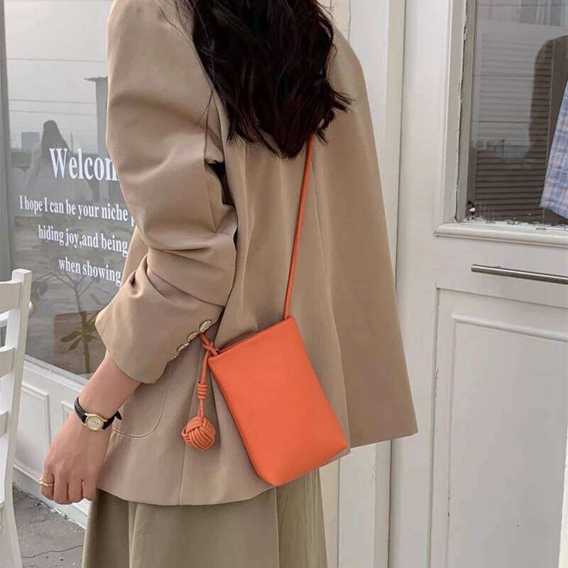 Design Cross-Body Phone Woman Fashion Genuine Leather Shoulder Bag Custom Initials Casual Ladies Bucket Bags Handbag