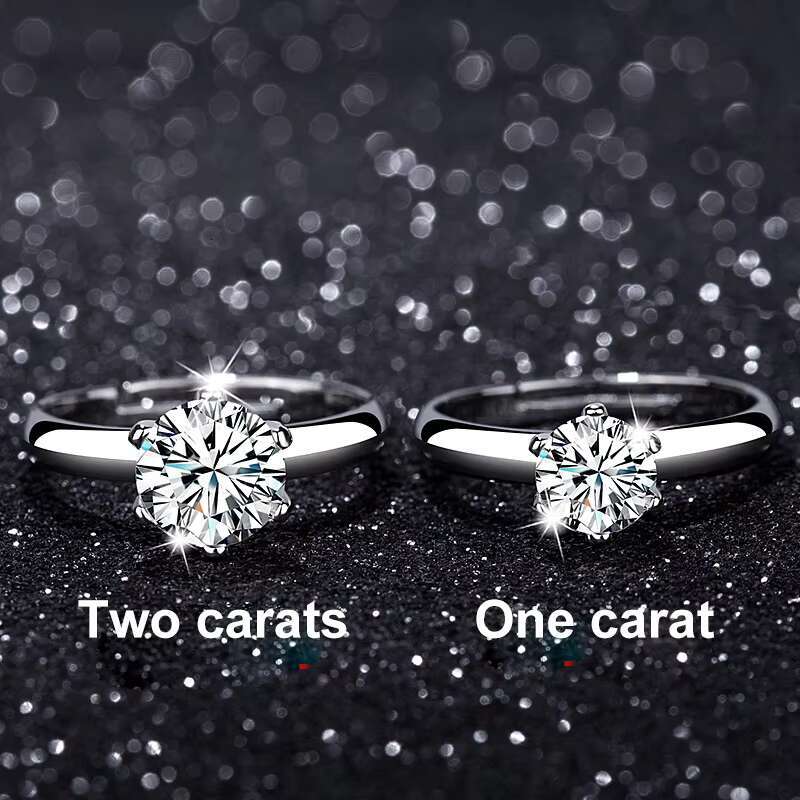 Wholesale Zircon Equivalent Moissanite Engagement Ring Wedding Rings