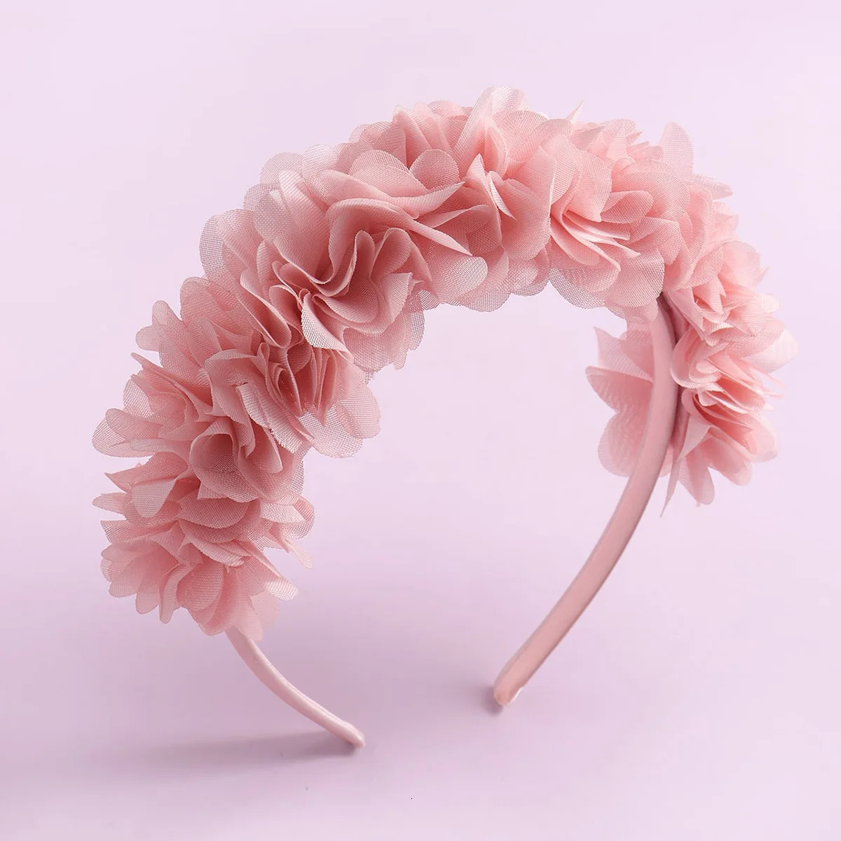 Advanced Handmade Flower Girls Headbands Cute Pearl Feather Wedding Crown Princess Dance Party Headwear Fashion Hoop Accessories 250528