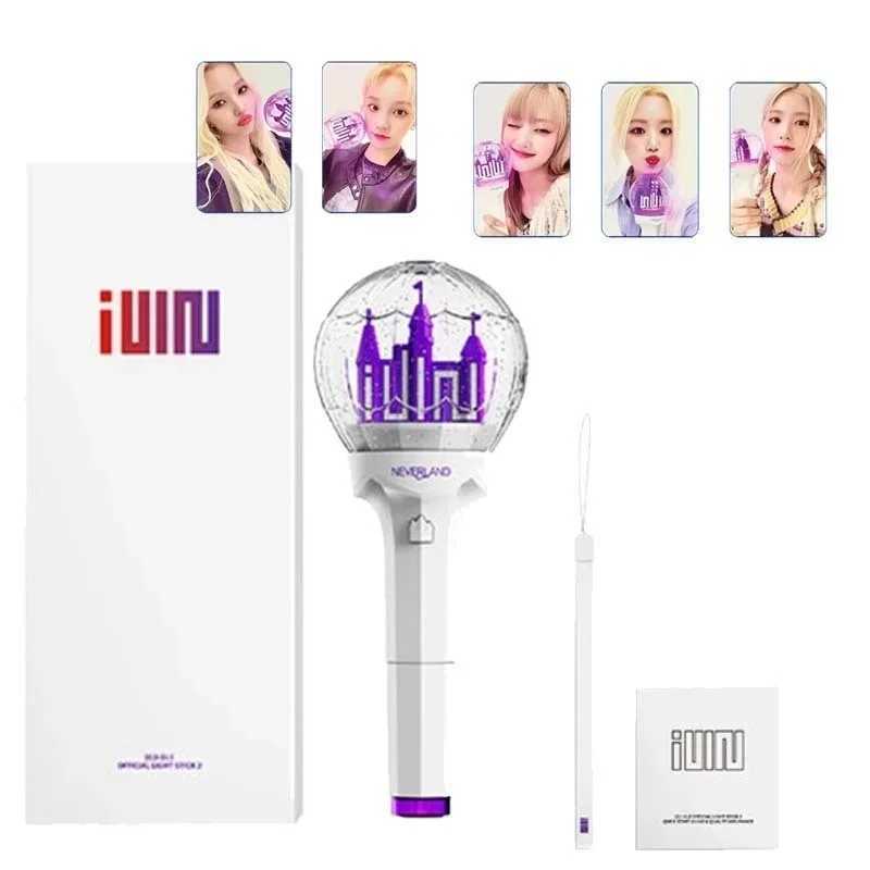 Kpop (G)I-DLE Ver.2 Lightstick Castle Hand Lamp Gidle Concert Card Hiphop Party Ver.1 Light Stick Flash Fluorescent Fans Gift W250528