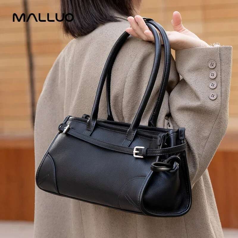 Women Cowhide Genuine Shoulder Bag Female Natural Cow Leather Handbag Lady Designer Retro Crossbody Bags Ladies
