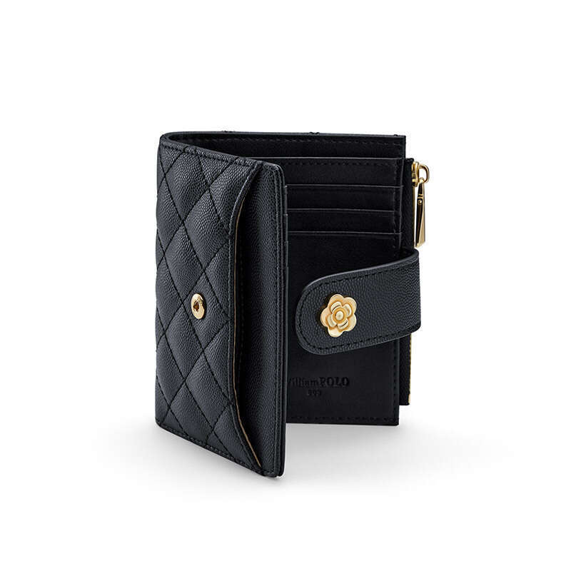 Genuine Leather for Women New Multi-Card Slot Holder Coin Purse High-End Exquisite Mini Card Clip Wallet