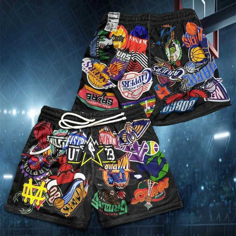 American Niche Fashion Luxury Trend New Mens Fast-drying Basketball Shorts Manila Culture Streetwear Comfortable Casual Shorts X250528