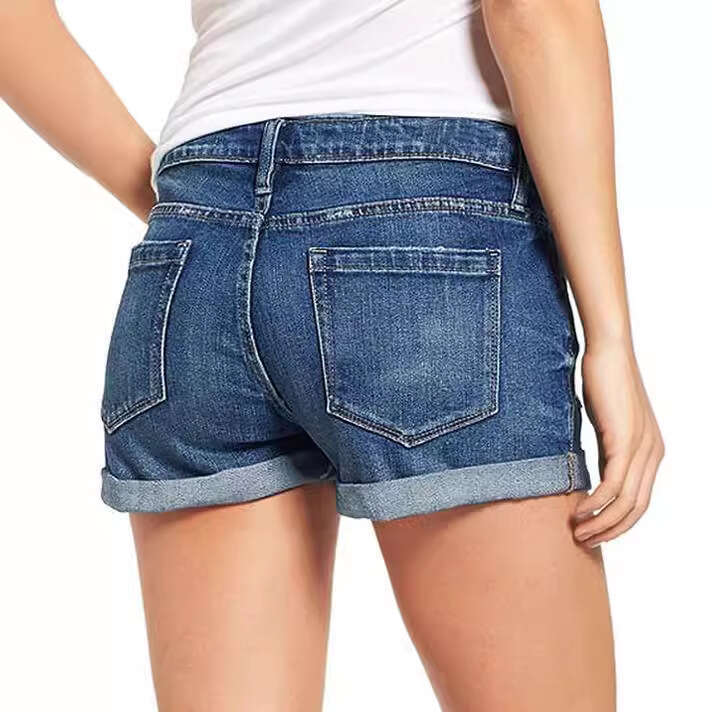 Shorts Women Denim Shorts Elastic Ripped Denim Shorts For Women Jean Shorts