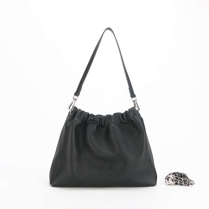 Niche Wrinkled Cloud Tote High-end Commuter Shoulder Bag First Layer Cowhide Crossbody Women's New Korean Style Underarm