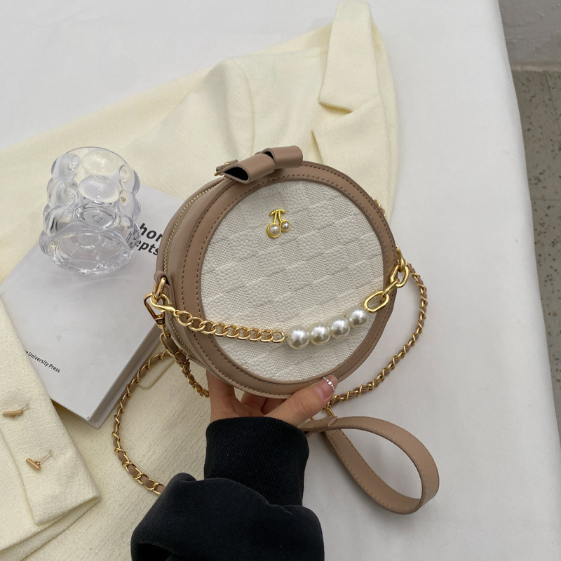 New Fashionable fashion Pearl fashion Chain Bag for Women Multi functional and Niche Crossbody Bag Small Round Bag Designer Women s Shoulder Bag