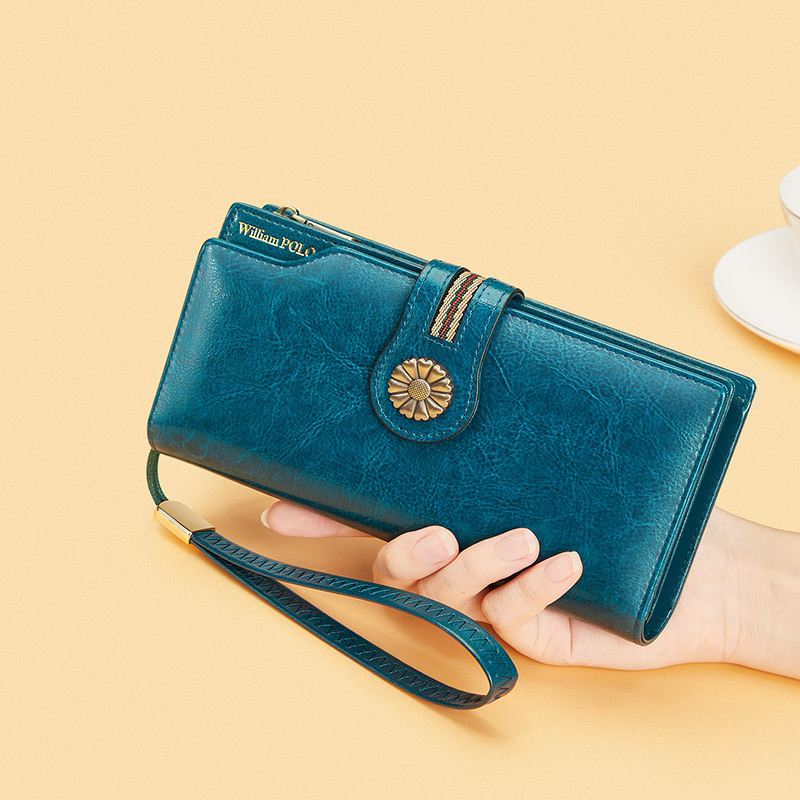 Free Shipping Designer Wallet Genuine Leather Handbag Fashionable, High-quality Exquisite Top-level Cowhide Women's Card Bag Phone Bag Coin Bag