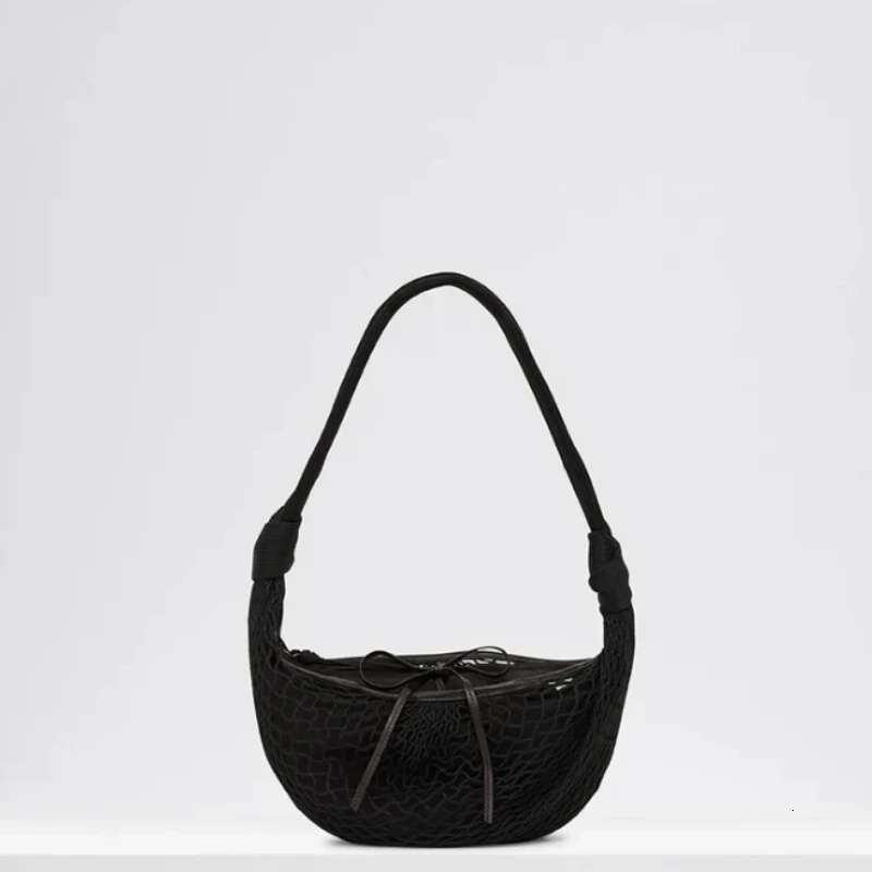 Lem Fortune Croissant Filt Bags For Women Designer Handbags Purses 2024 New In Mesh Hollow With Inner Pocket Shoulder