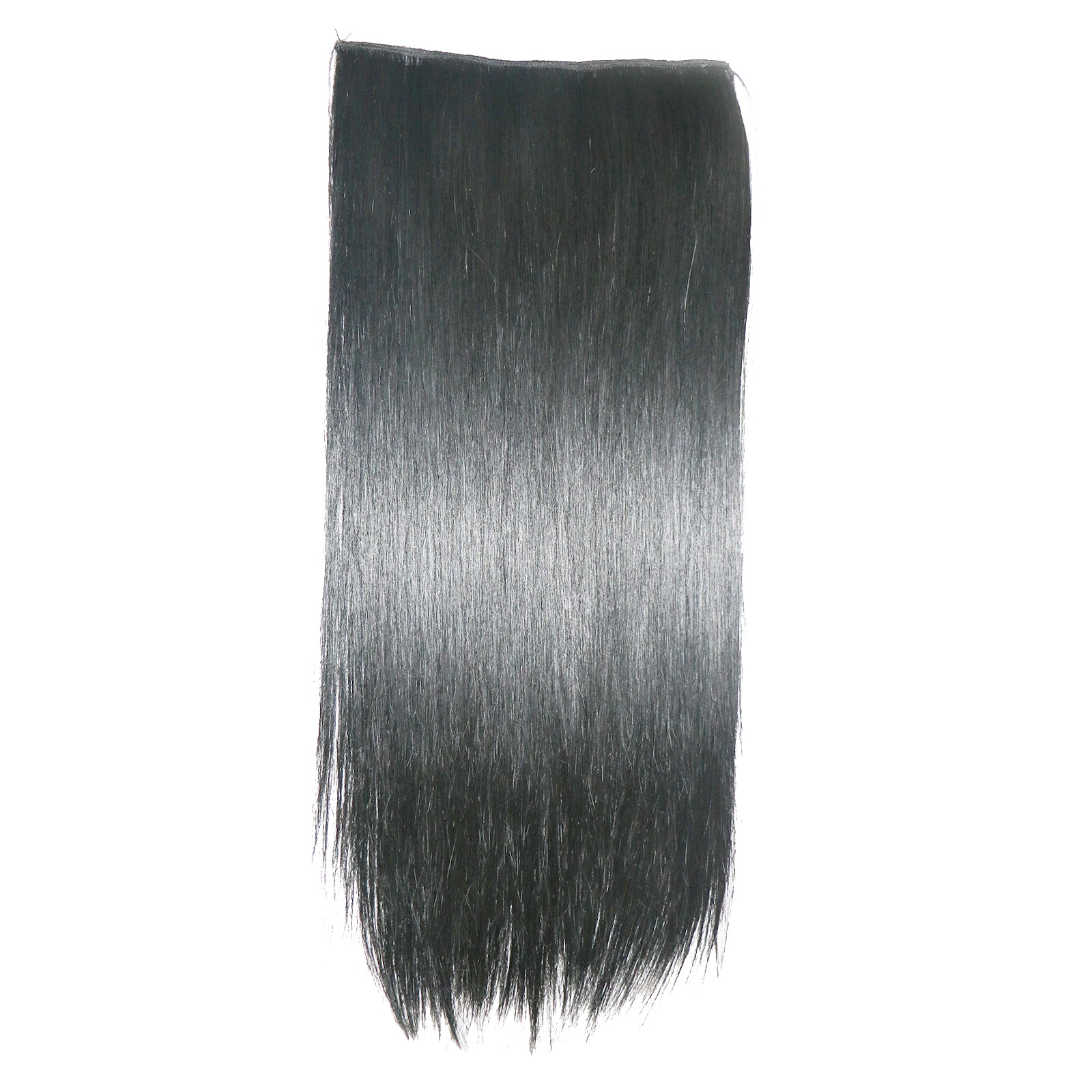 LeeWin Single Color 20" 5 Clips/pc 3/4 Full Head Curly Wave Clip on Synthetic Hair Extensions Hair Pieces for Women