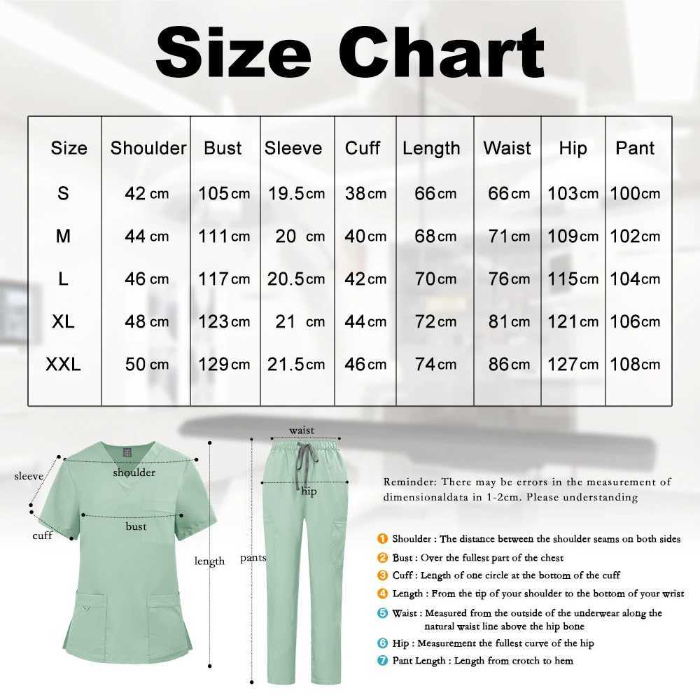 New Surgical Uniforms Woman Multicolour Scrub Top Straight Pants Set Nursing Articles Nurse Doctor Work Clothes Scrubs X250528