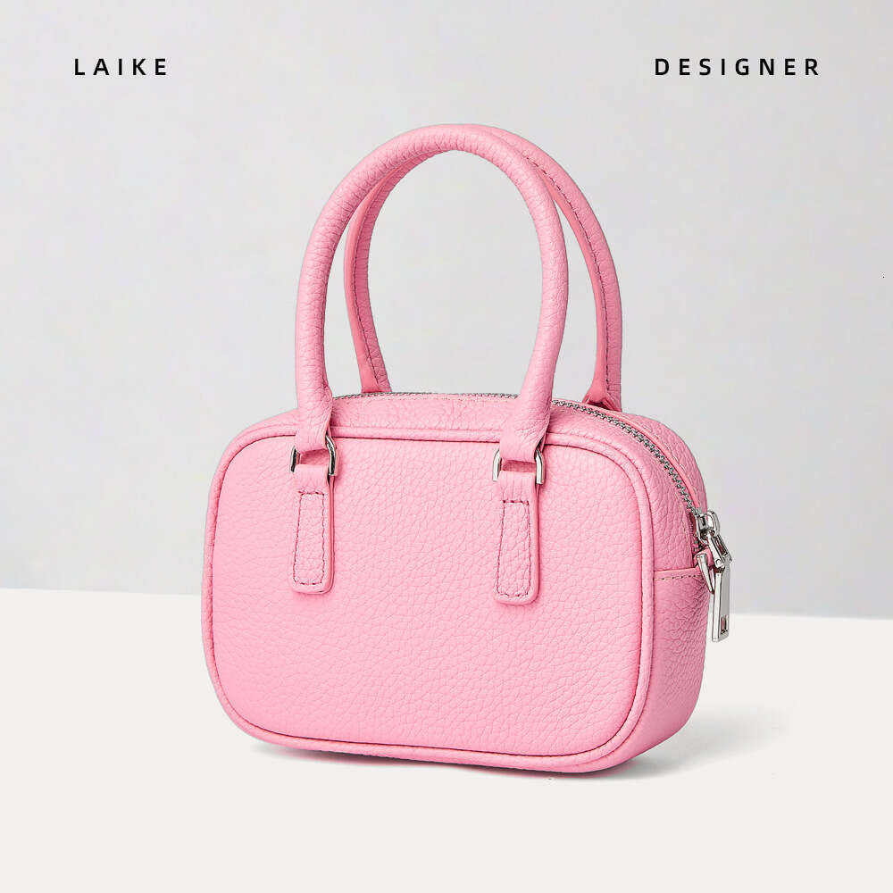 Boston Bowling Niche Pillow 2024 New High-end Handbag Genuine Leather Shoulder Crossbody Bag