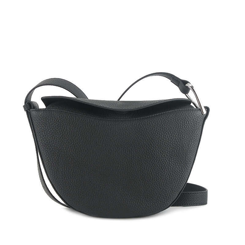 for Women 2025 New Korean Style Genuine Leather Saddle Niche Simple Shoulder High-end Crescent Crossbody Bag