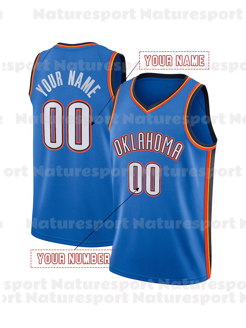 Custom Basketball Jersey 2 Shai Gilgeous-Alexander Luguentz Dort Ousmane Dieng Alex Ducas Adam Flagler Isaiah Hartenstein Chet Holmgren Dillon Jones M