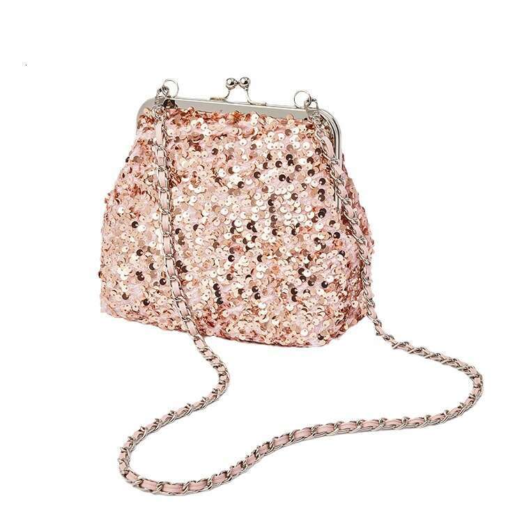 2024 New Women's Pearl Handbag Sequin Fashion Shoulder Shell Party Crossbody Evening Bag