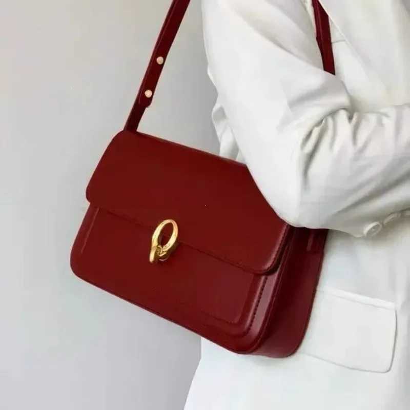 Retro Womens 2024 New High-end Texture Niche Underarm Bag Crossbody Shoulder Bag Hand Bags Women Bag Y250528