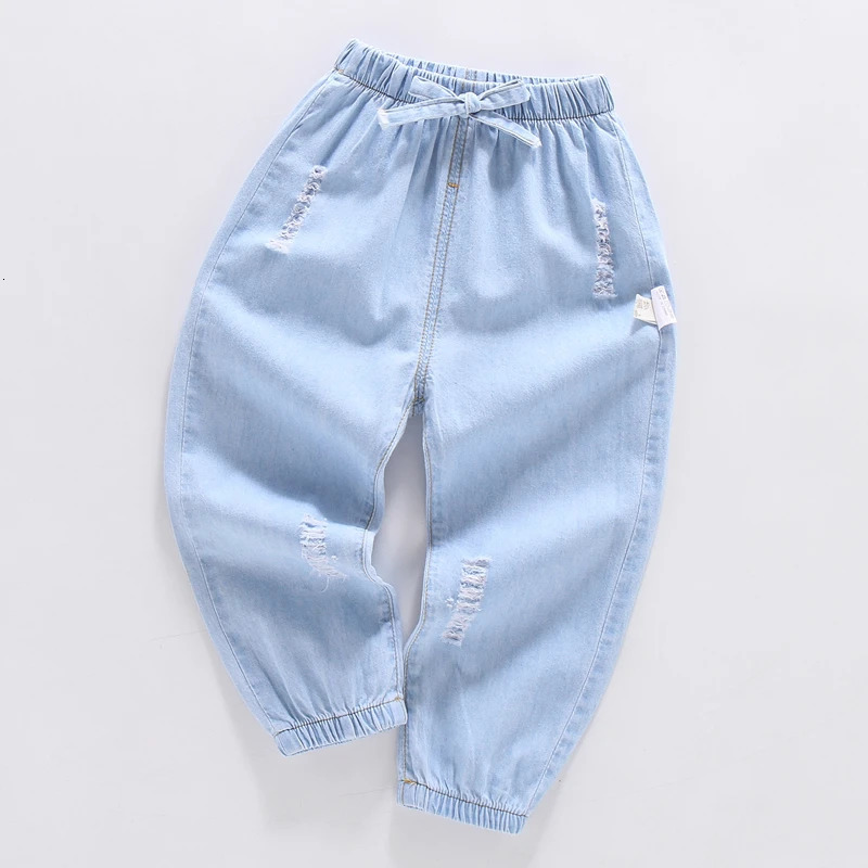 Childrens Jeans Cotton Comfortable Baby Minimalist Style Boys and Girls Clothing 250528