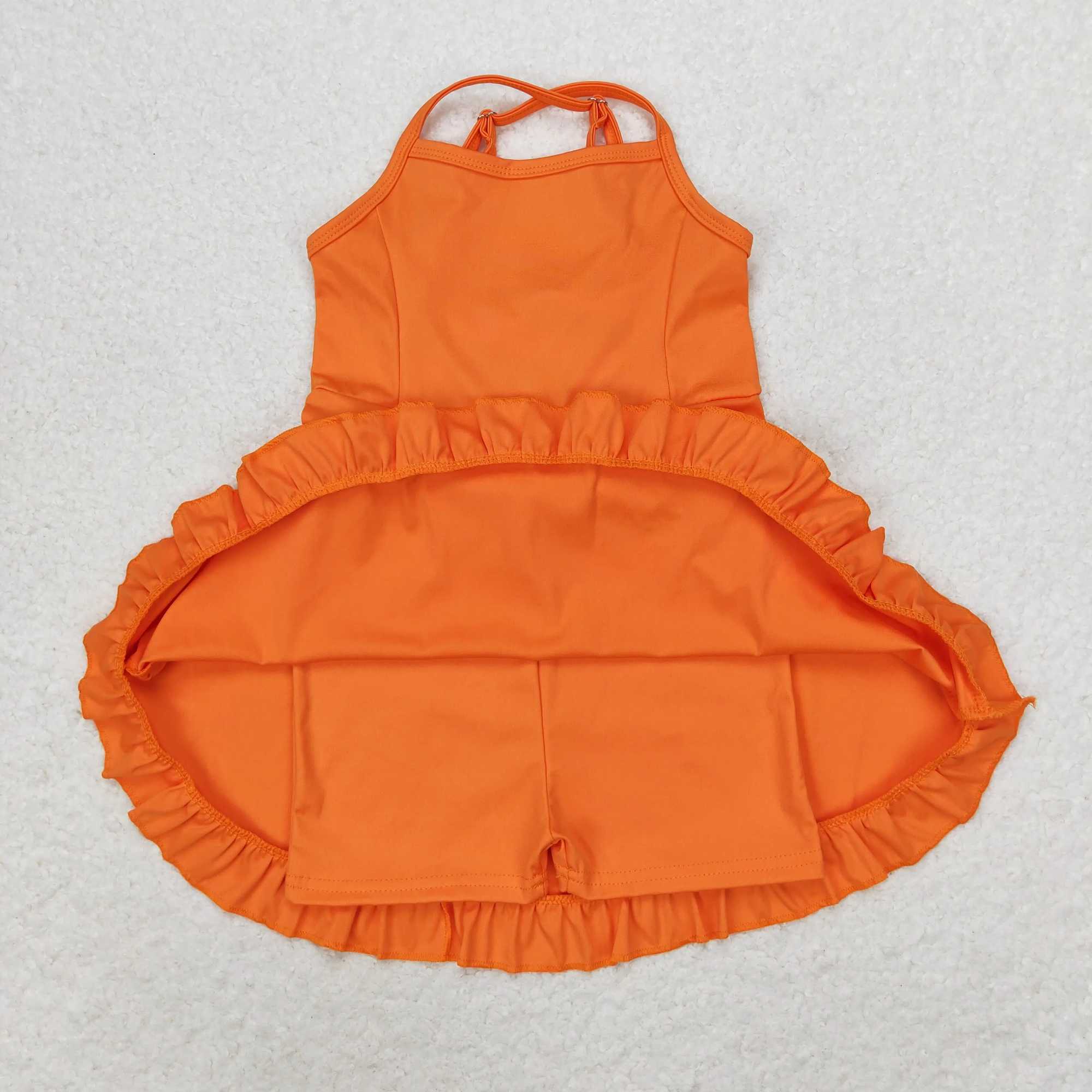 Summer Baby Girl Bows Skorts Toddler Infant Knee Length Dress Kids Children Sleeveless Yoga One Piece Strap Clothes X250528