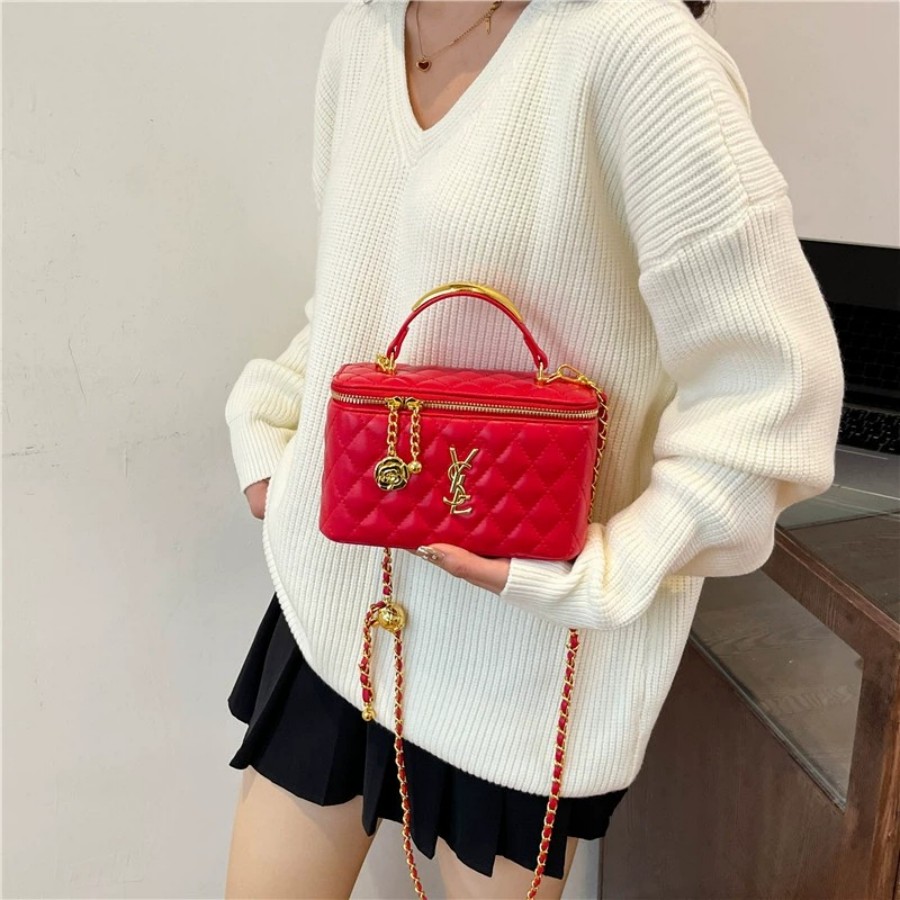 Designer Bag Luxury Cosmetic Female Portable Pouch With make up Shoulder Strap Leather Crossbody Bags Beauty Box Purse purses wallet tote makeup handb