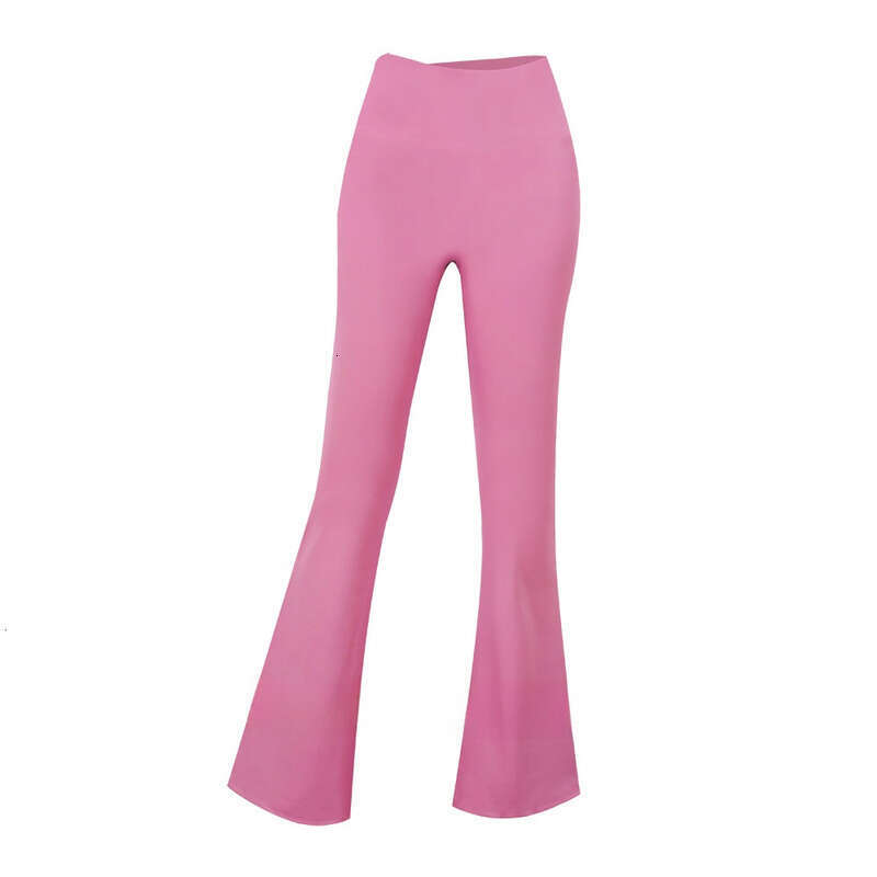 women outfit featuring flared pants highstretch fabric sculpting fit leggings pilates yoga designer with flatlock seams elastic waistband comfort