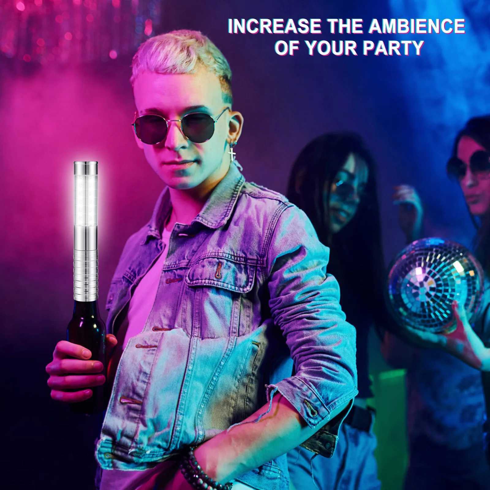 LED Strobe Baton Light LED Bottle Service Light Reusable Light Champagne Bottle Handheld Light for Outdoor Party Concert Events W250528