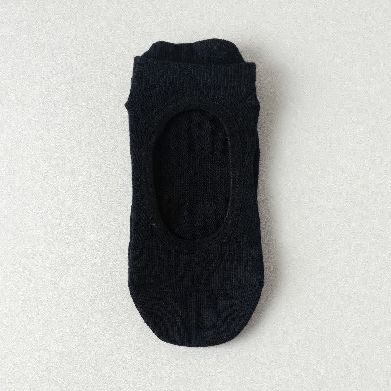Women's Summer Thin Short Indoor Fitness Pilates Sports Yoga Non-Slip Backless Seamless Cotton Socks