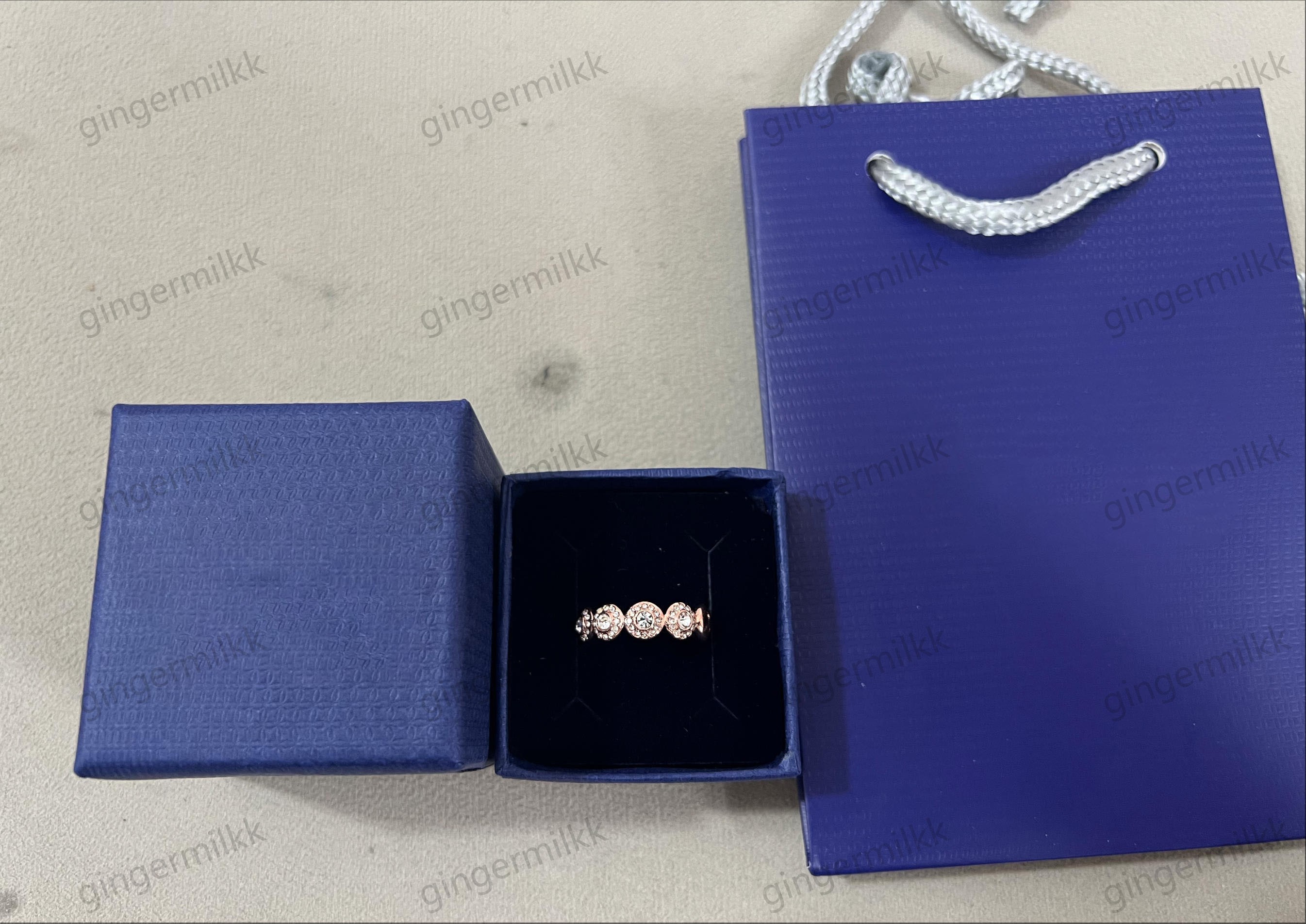 Designer Rings For Women Fashion Crystal Luxury Ring Size 6 7 8 With Box Bag Engagement Birthday Gift Party