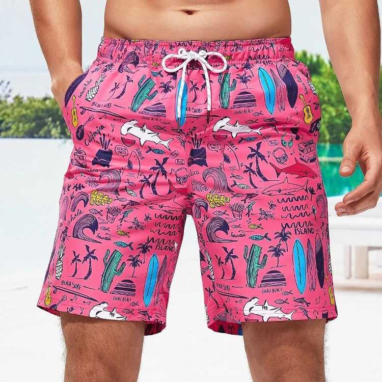 New Summer Mens Shorts Breathable Absorb Sweat Quick-drying Gyms Loose Beach Shorts Outdoor Sports Fashion Leisure Shorts X250528