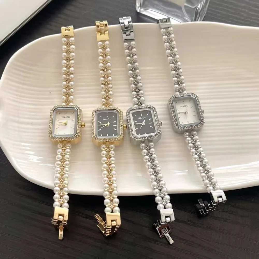Pearl Studded Strap Women Watch Luxury Ladies Gift Bracelet Watch Fashion Quartz Wristwatches Dropshipping Relojes Para Mujer XJ250527
