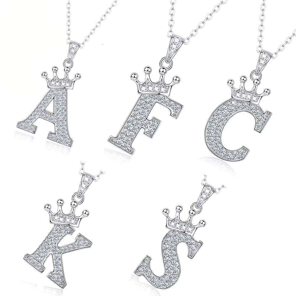 Custom Letter Iced Out Jewelry Sier Moissanite Dias Necklace Pendant Initial Hip Hop Vvs Dia