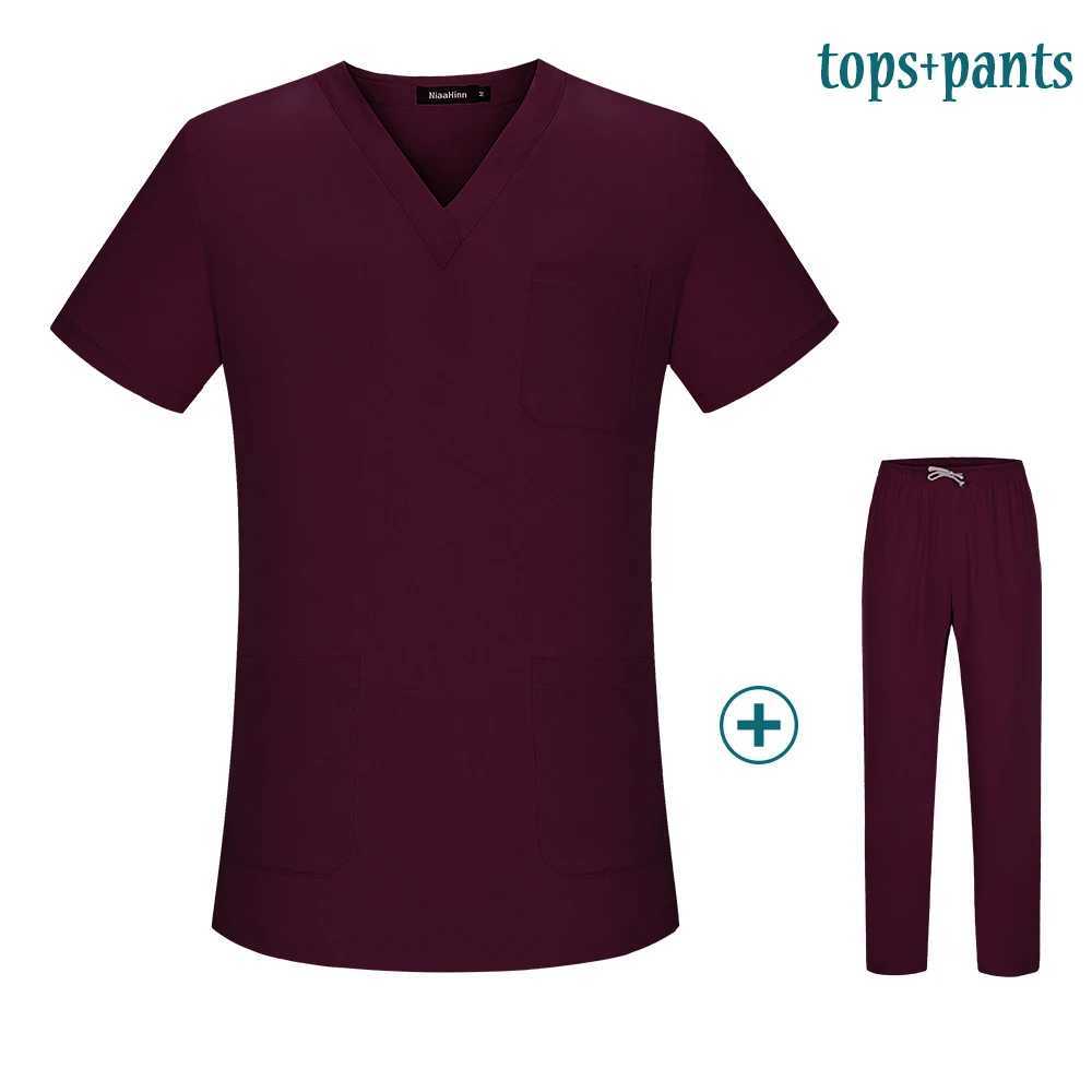 New Pharmacy Pet Hospital Nurse Uniform Scrubs Tops Dentistry Doctor Overalls Lab Coat Spa Uniform Surgical Uniform Accessories X250528