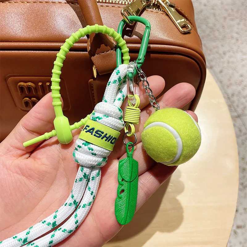 Feather Hand Woven Lanyard Phone Charm Strap Backpack Keychain Colorf Simple Key Chain Pendant Accessories Gift X250528