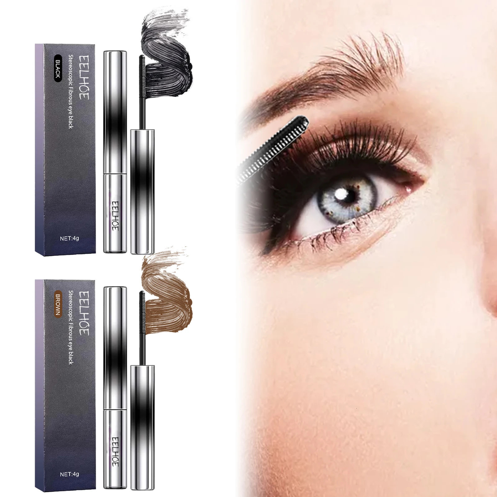 Eelhoe Black Brown Mascara s Eyebrows Eyelashes Promote Thick Natural sweat Mild Mascara 250523