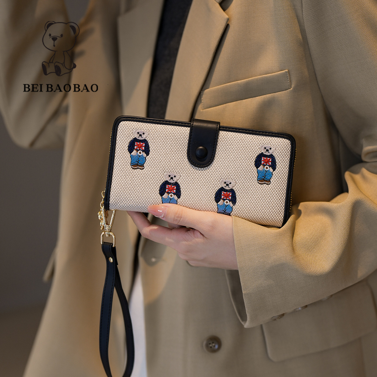Free Shipping Designer Wallet 2025 New Long Women's Handbag Mini Cute Coin Purse Cartoon Fashion Key Bag
